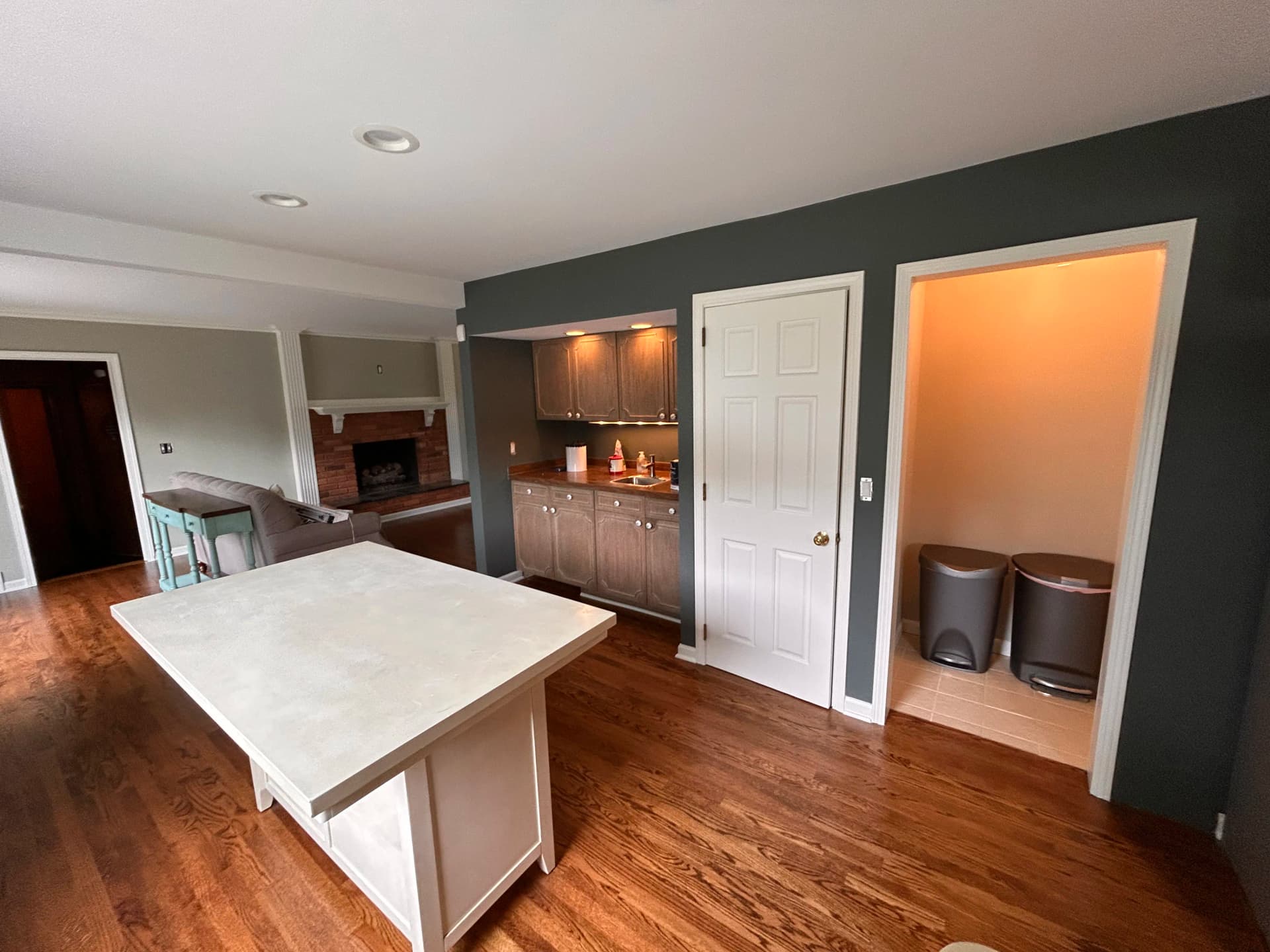 Grosse Pointe Woods Living Room and Kitchen Interior Painting image