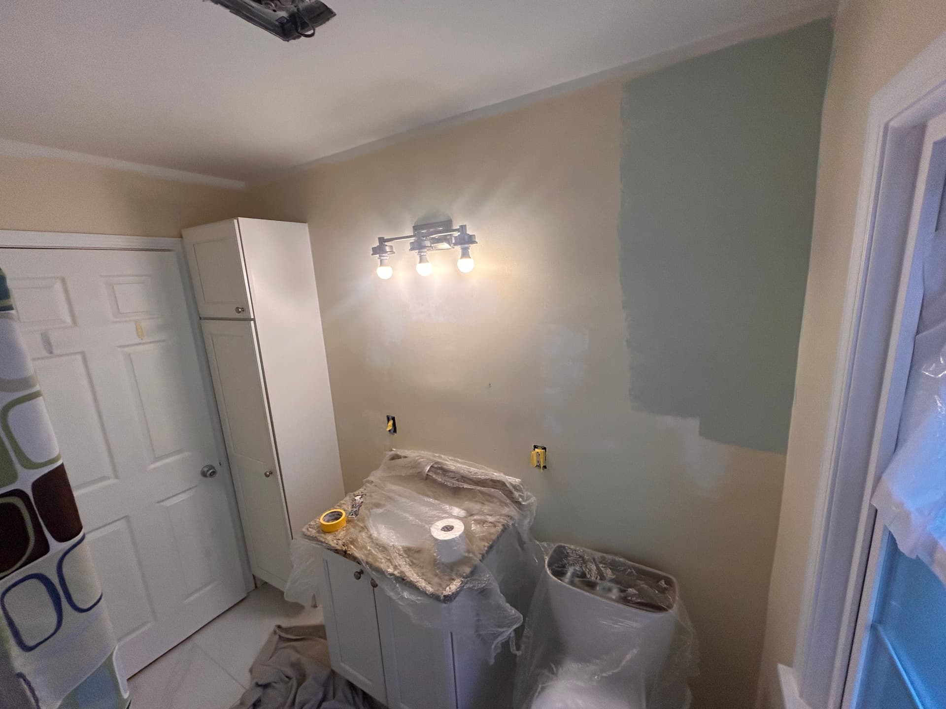 Bathroom Repaint in Grosse Pointe Woods Using Benjamin Moore Aura image