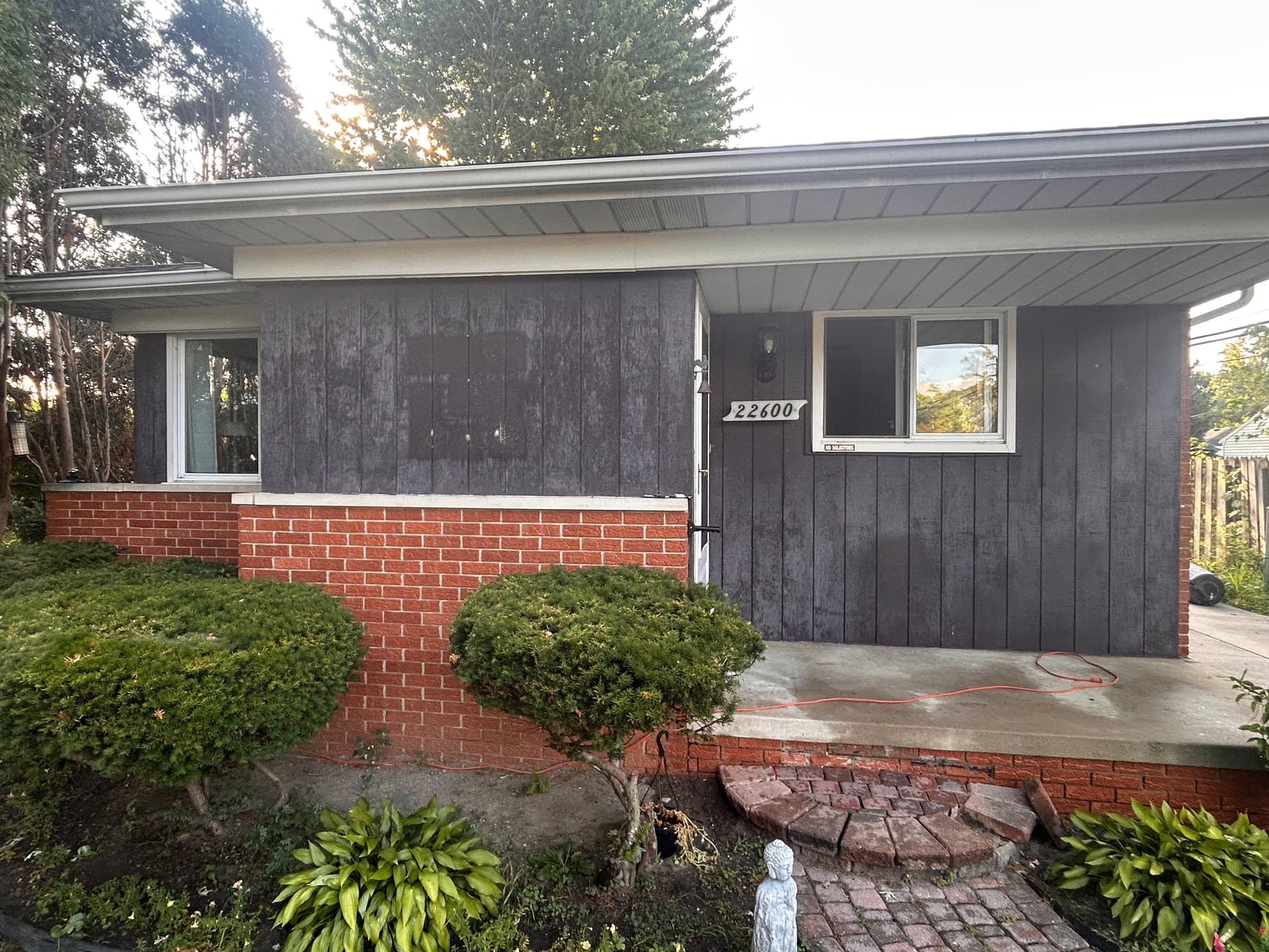 St. Clair Shores Exterior Gets a Bold Oakmoss Makeover image