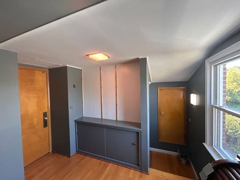 Gallery photos for Revitalized Eastpointe Attic Becomes Modern Office: Image #1