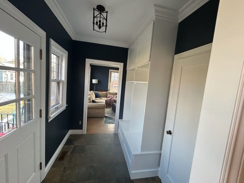Project Stunning Kitchen and Mudroom Renovation with Classic Contrast image