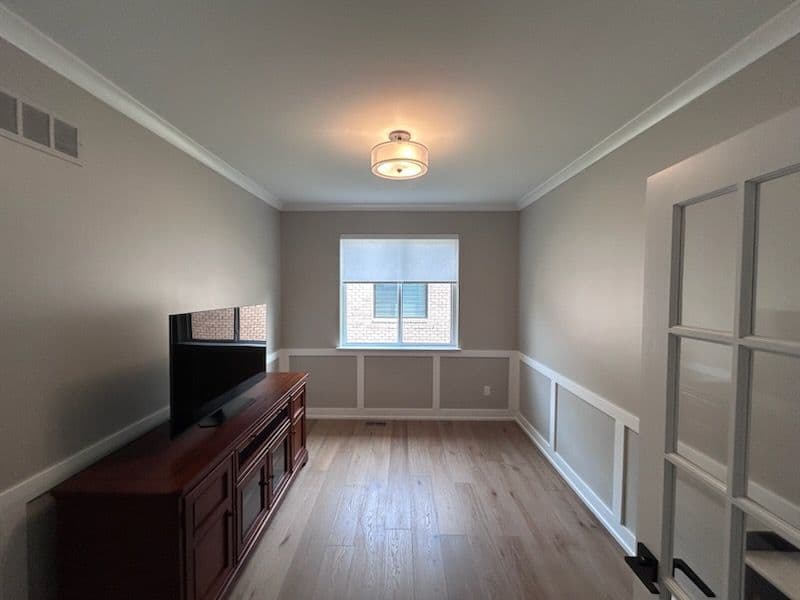 Elegant Home Den Makeover with Agreeable Gray image