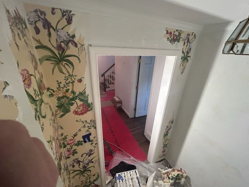 Gallery photos for Floral Wallpaper Removal and Updated Interior Paint: Image #2
