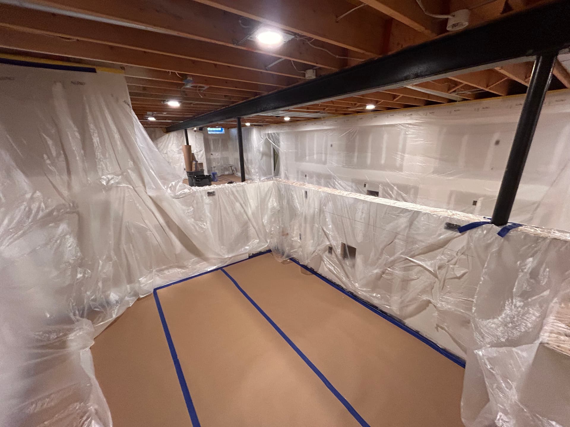 Gallery photos for Basement Dryfall Ceiling Sprayout Done Right in Macomb: Image #2