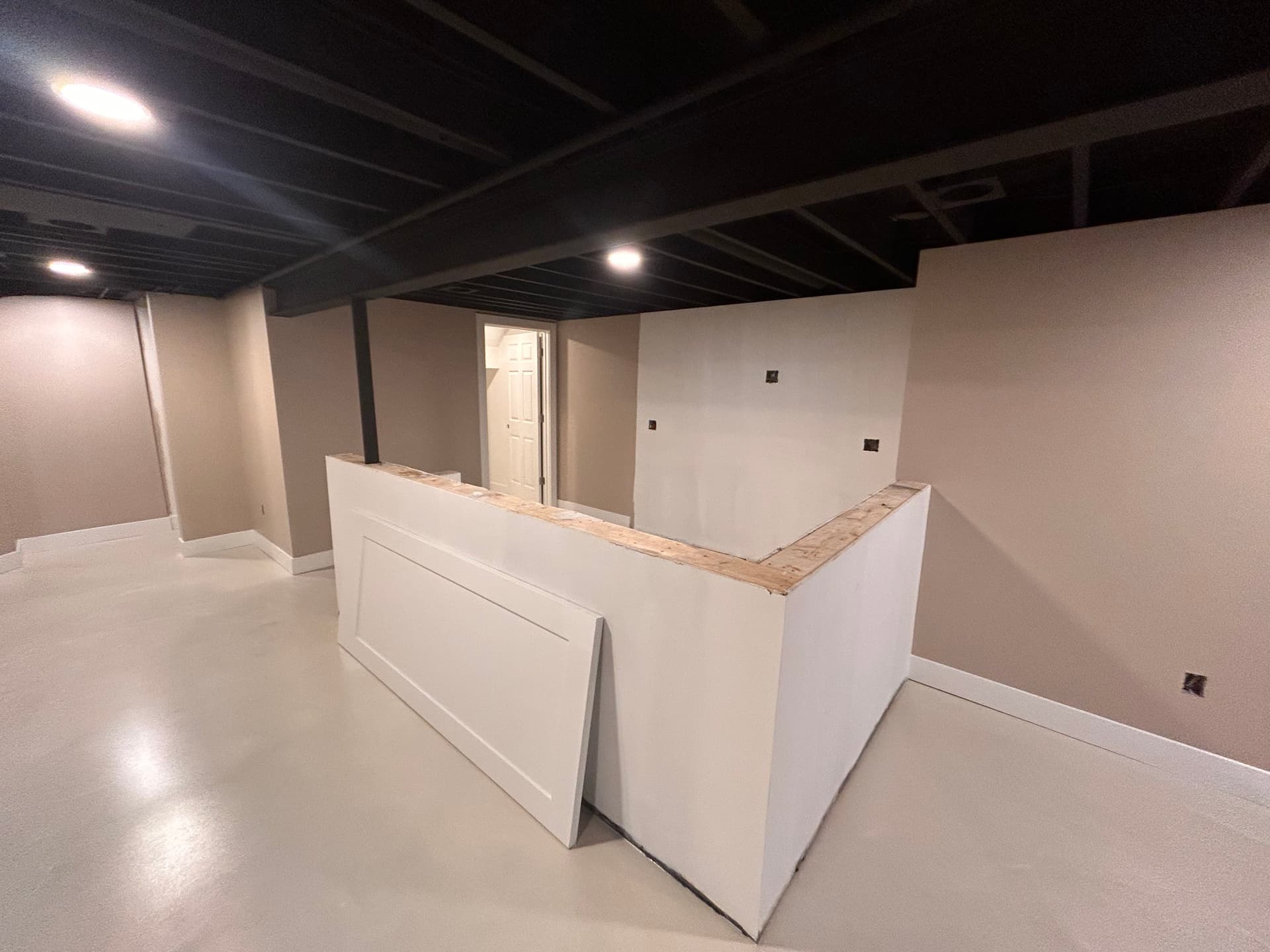 Gallery photos for Basement Dryfall Ceiling Sprayout Done Right in Macomb: Image #5
