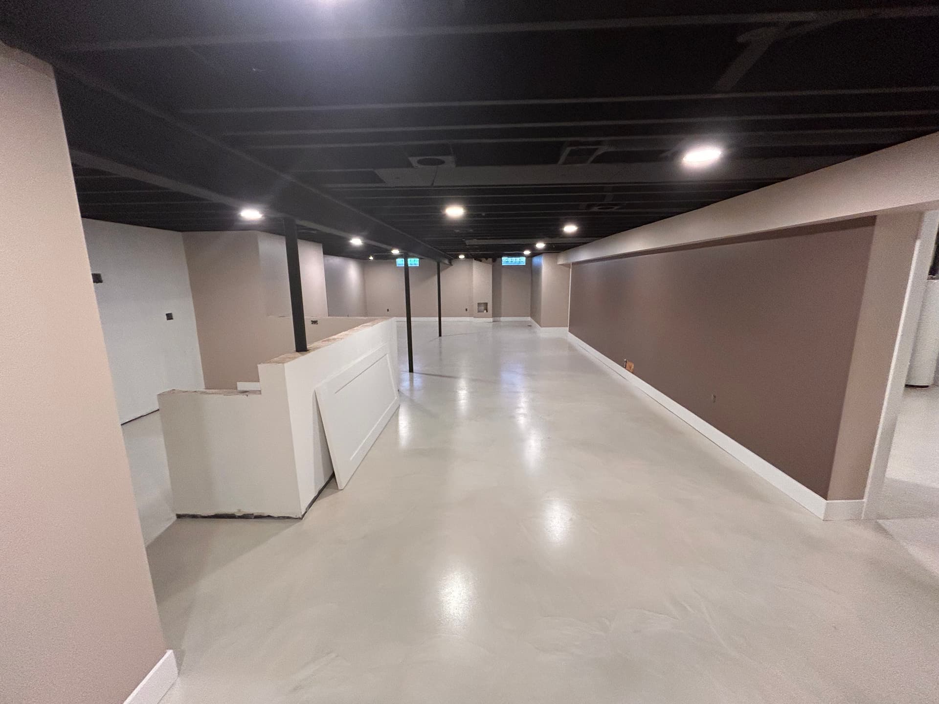 Gallery photos for Basement Dryfall Ceiling Sprayout Done Right in Macomb: Image #4