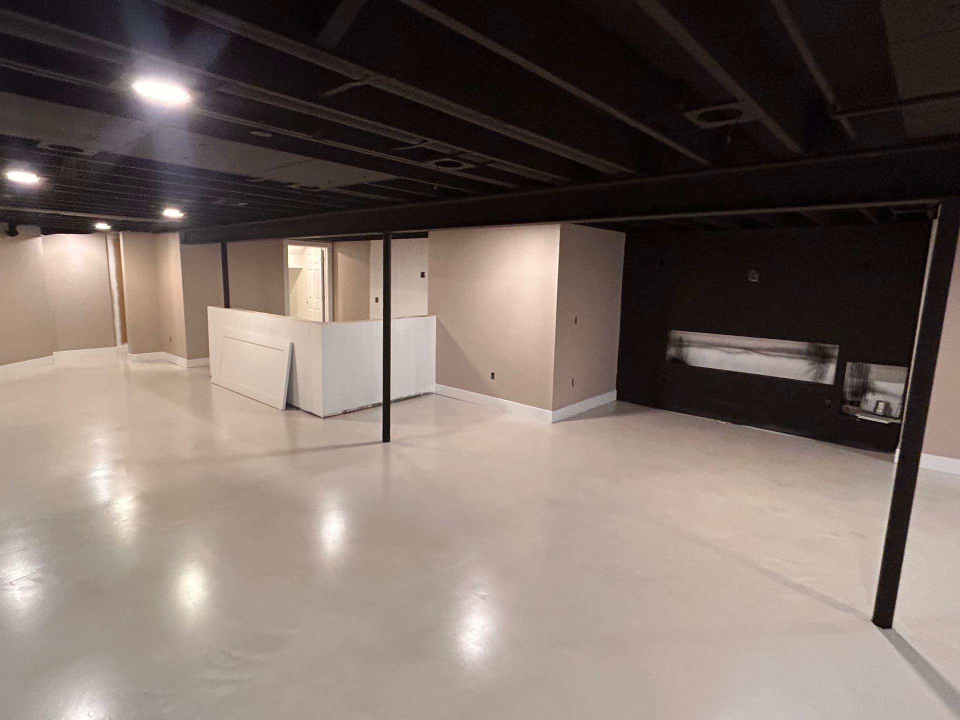 Gallery photos for Basement Dryfall Ceiling Sprayout Done Right in Macomb: Image #9
